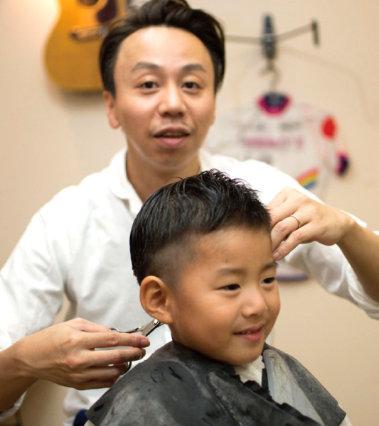 京都宮津ネイビーヘアー ショート